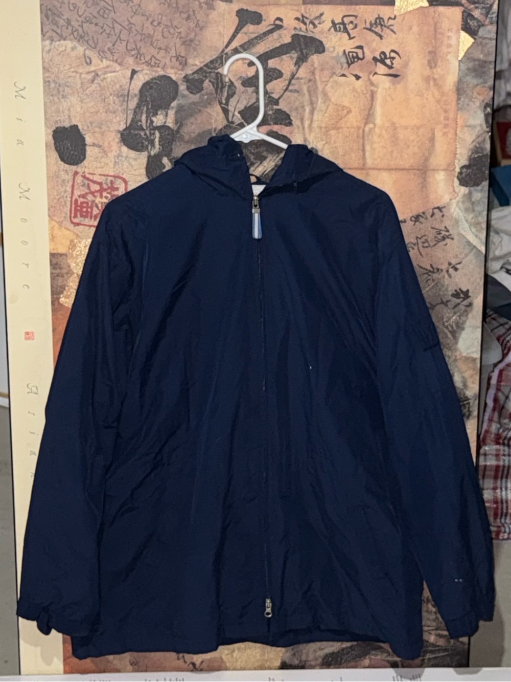 Cherokee Men's Navy Hooded Windbreaker Jacket